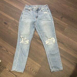 American Eagle ripped mom jeans